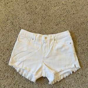 Pistola White Frayed Jean Shorts